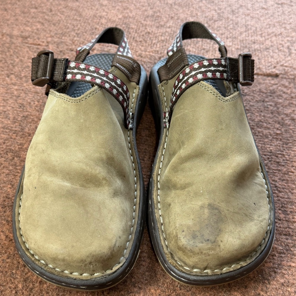 A+ Chaco Toecoop Winter Brown Leather Clogs Vibram Sole Womens 10 J101530 - Picture 4 of 7